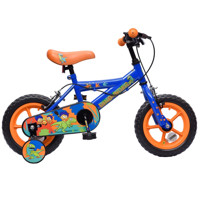 12 Inch Dinosaur Rider Bike Blue UK