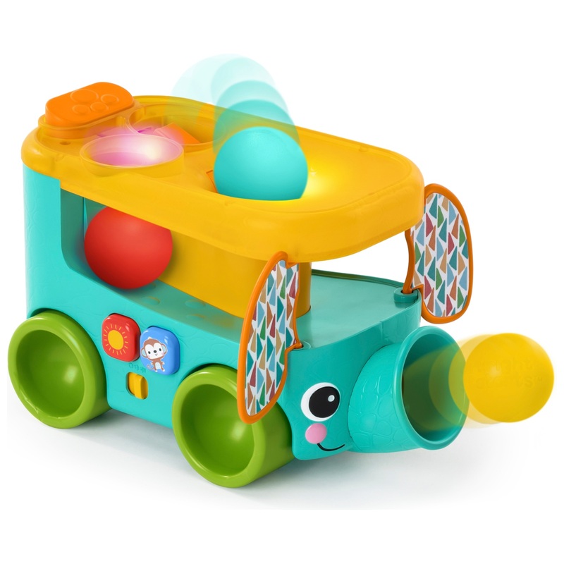 Bright Starts - Jouet d'Éveil Bus Safari Lance-Balles