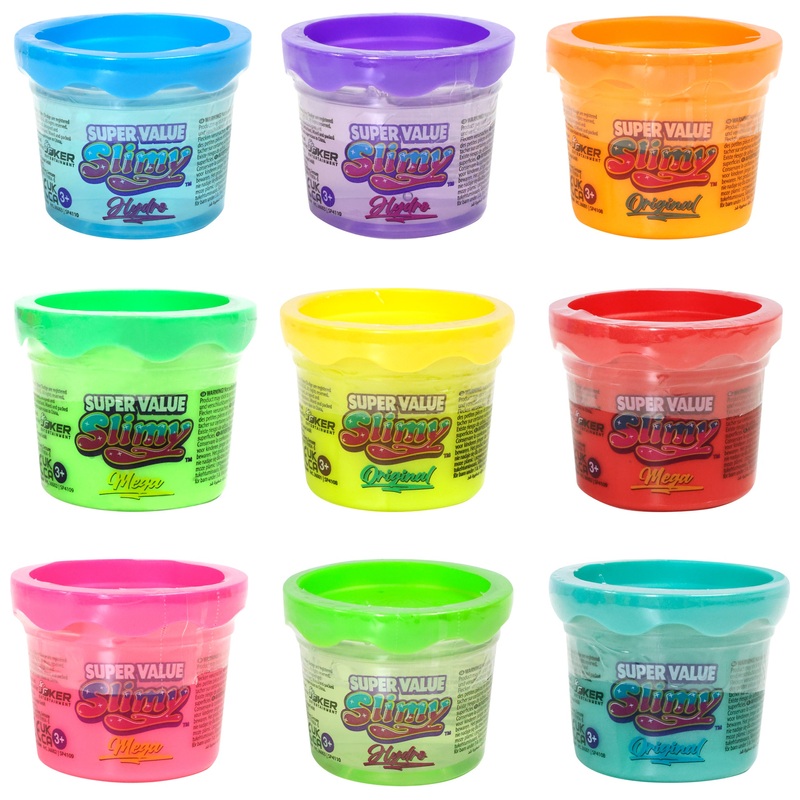Slimy Super Value Potten met Slijm assorti