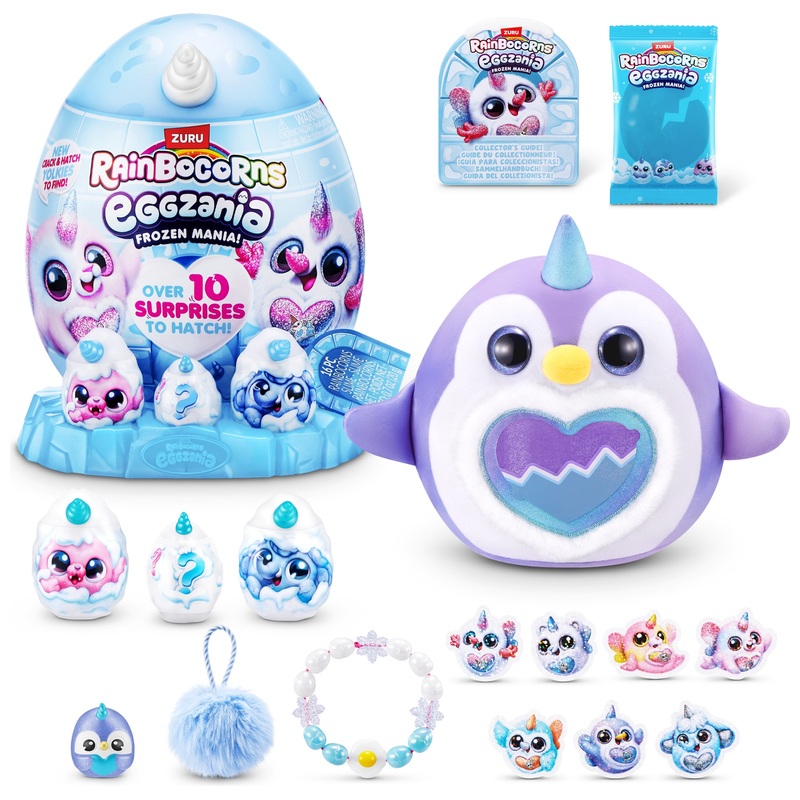 メラニー　のこのこふれんず　2S Rainbocorns by ZURU Eggzania Frozen Mania Surprise Plush Egg