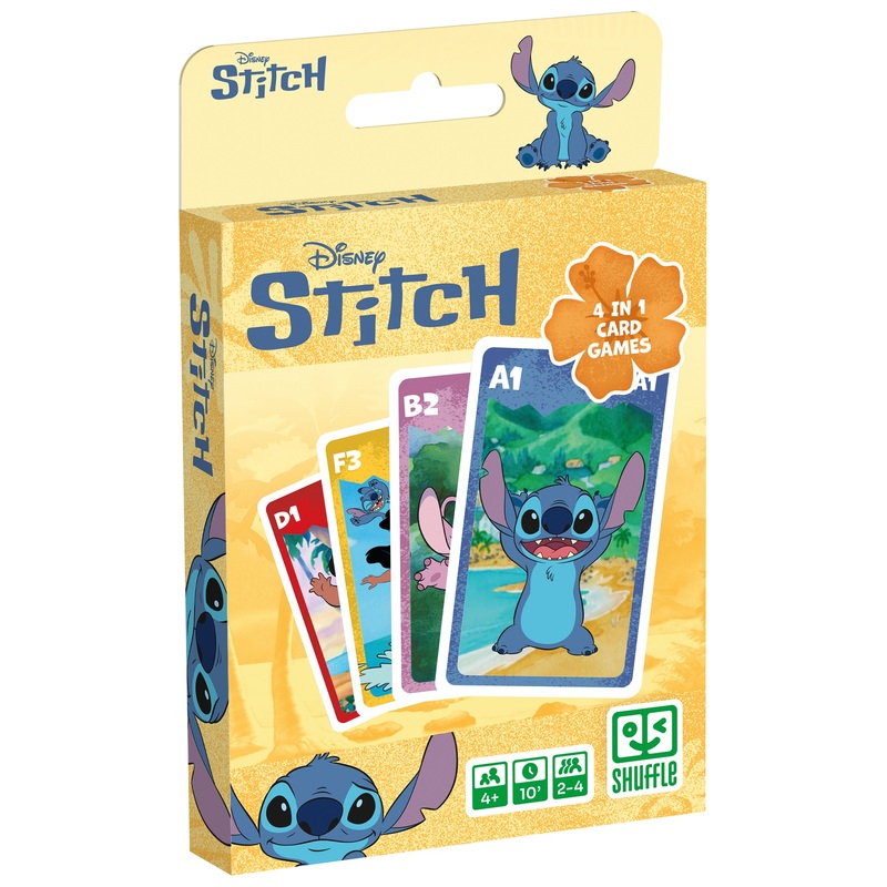 Disney Stitch - Jeu de Cartes 4-en-1