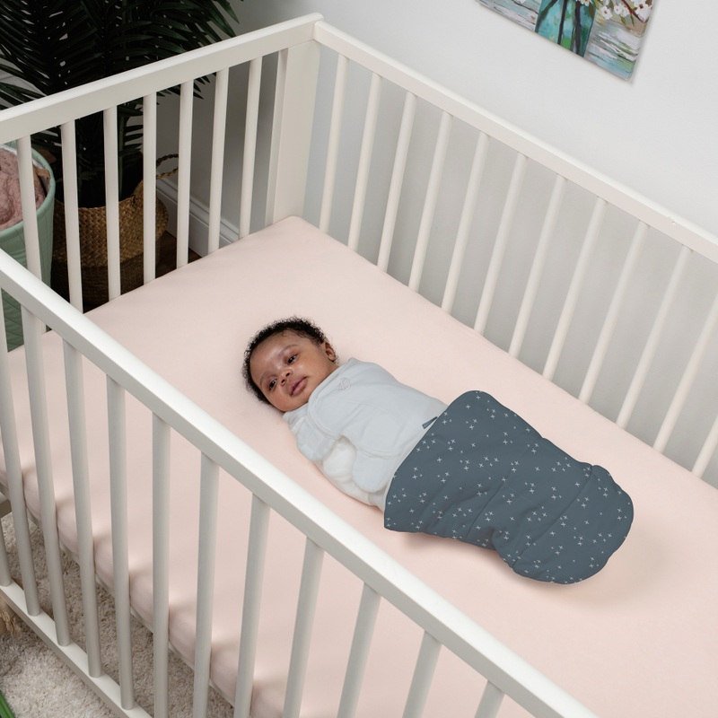 SwaddleMe by Ingenuity 1 - 2.5 Tog 0-3 Months All-Season Sleeping Bag Stardust