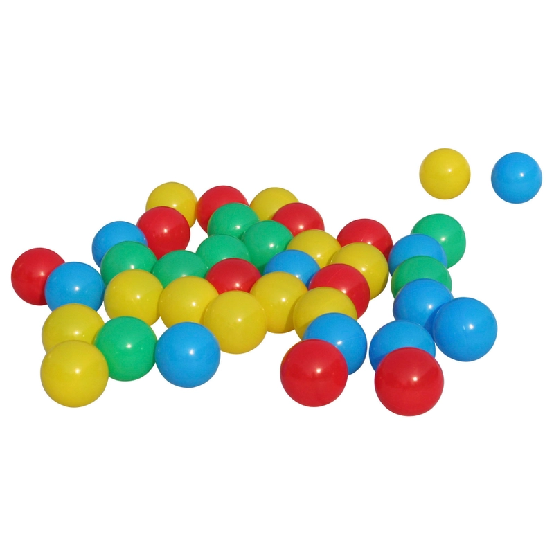 Brightly coloured play balls