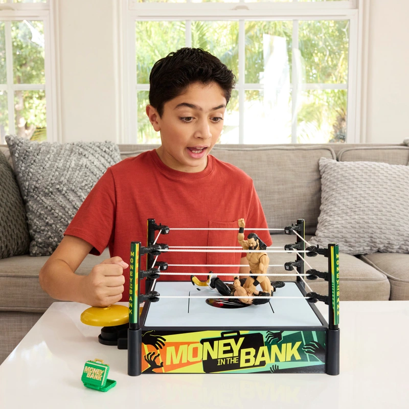 WWE Money In The Bank Cash-In Ring Playset action figures product image