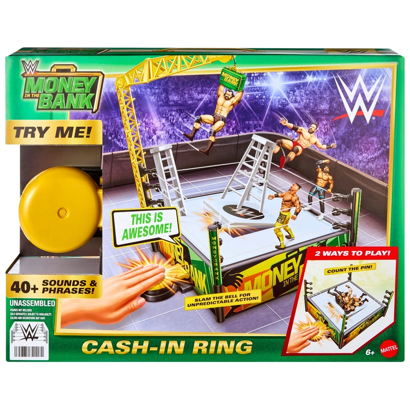 WWE Money In The Bank Cash-In Ring Playset view 6