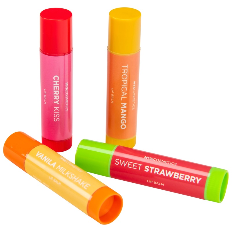 MYA Gekleurde Lippenbalsem 4-Pack