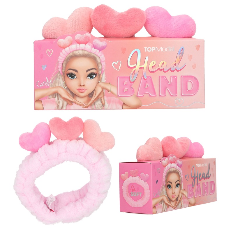 TOPModel Pluche Haarband Beauty and Me roze