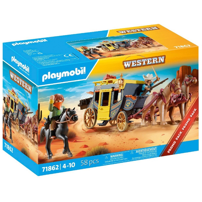 PLAYMOBIL Western 71862 Postkoets Overval