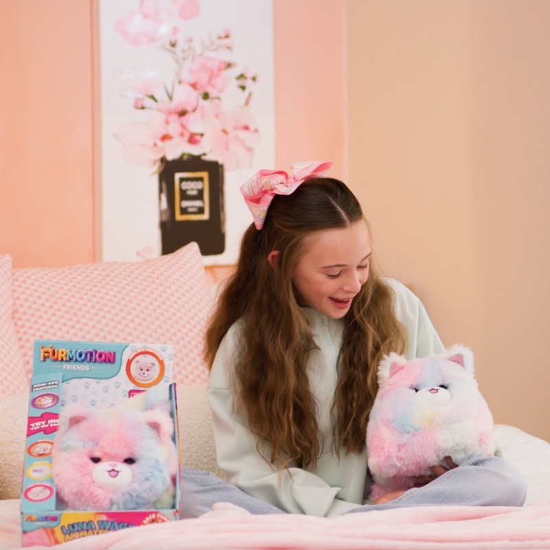 Furmotion Luna Wags Animated Rainbow Cat