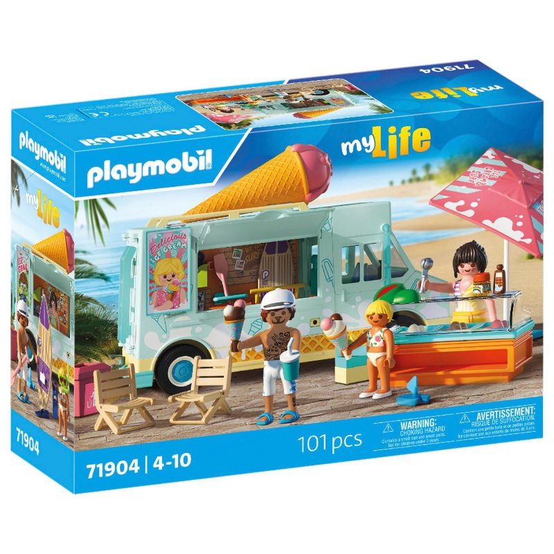 PLAYMOBIL my Life 71904 IJscowagen met Surfshop