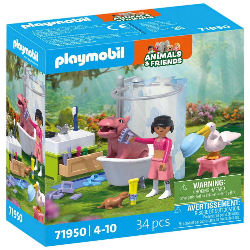 Playmobil - Animals & Friends 71950 L'heure du Bain des Animaux