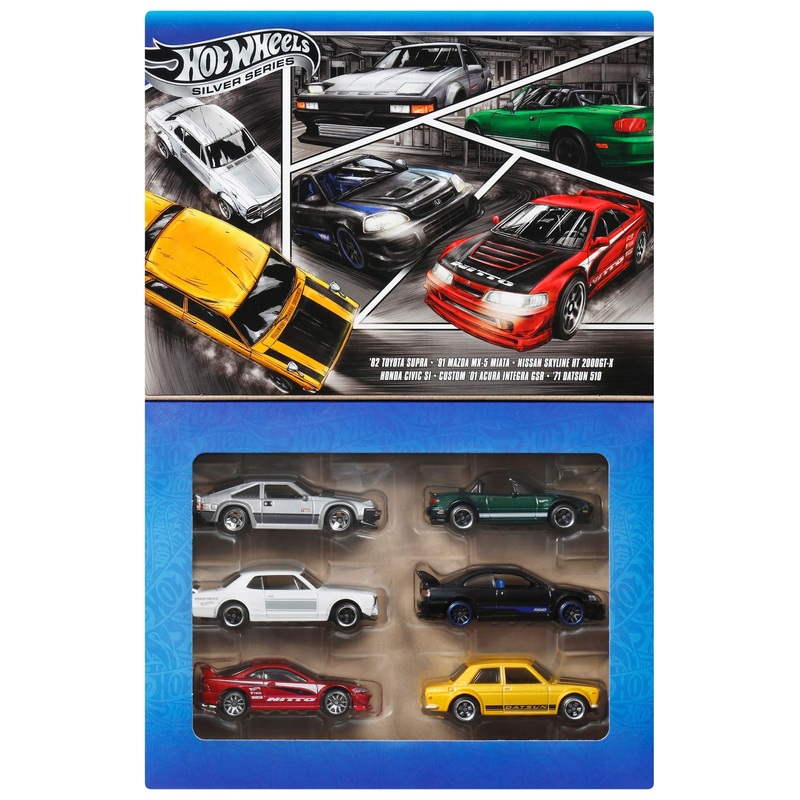 Hot Wheels Silver Series Auto's Streets of Japan 6-Pack