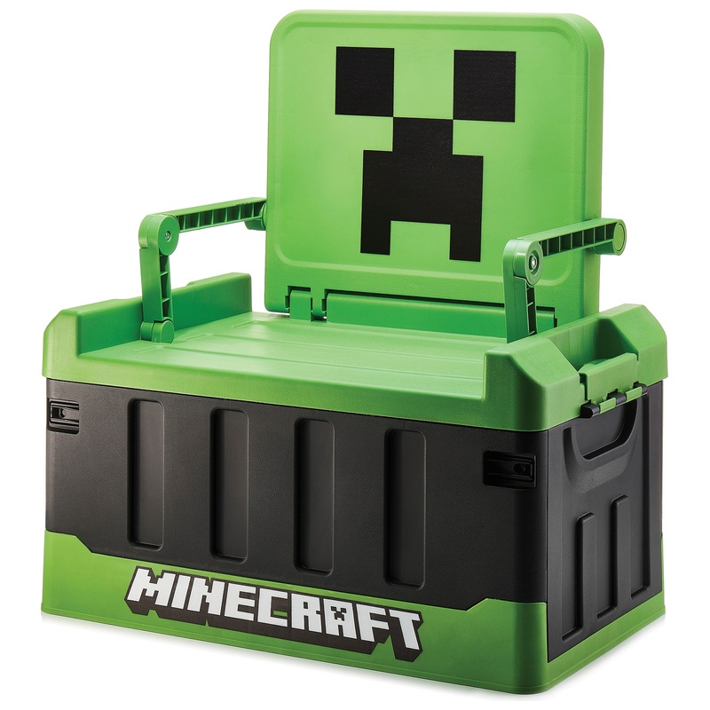 Numskull Minecraft Bedroom Storage Box with Folding Chair | Smyths Toys UK