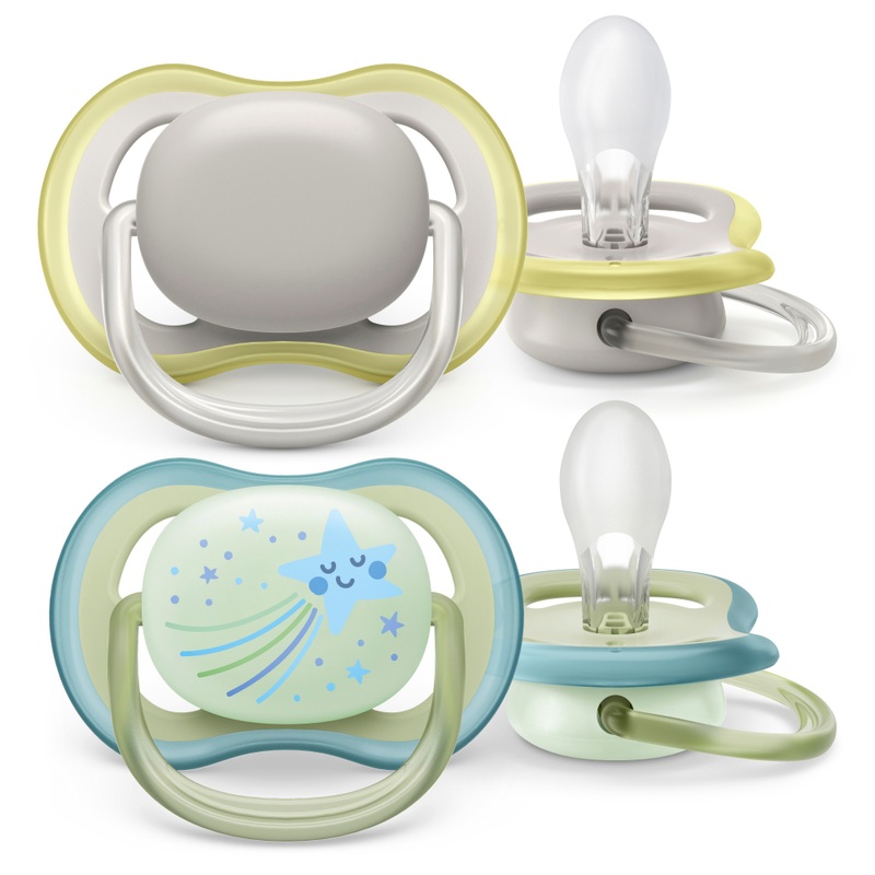 Philips Avent - Ultra Air Day and Night Lot de 2 Sucettes 0-6 Mois