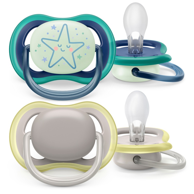 Ultra Air Nighttime Sucettes Orthodontiques Nuit 6-18 Mois Philips Avent - Sucettes Bébé