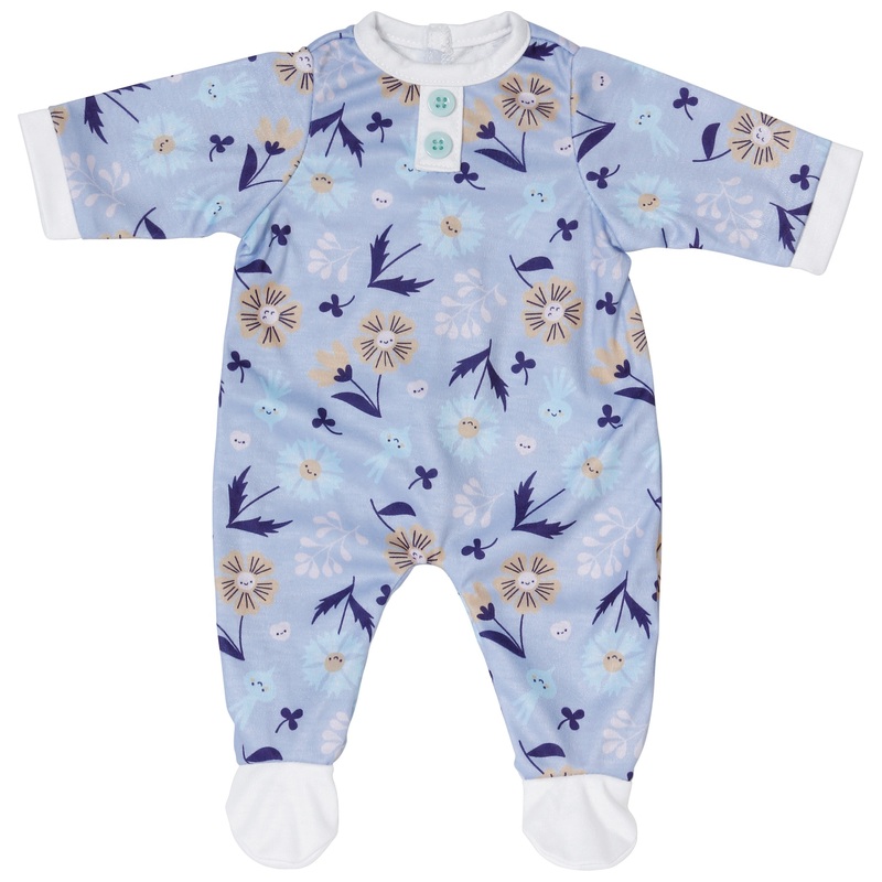 Baby Annabell Clothes Blue Flower Romper 43cm