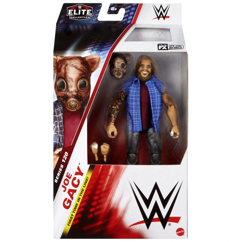 Joe Gacy figure accessories and packaging