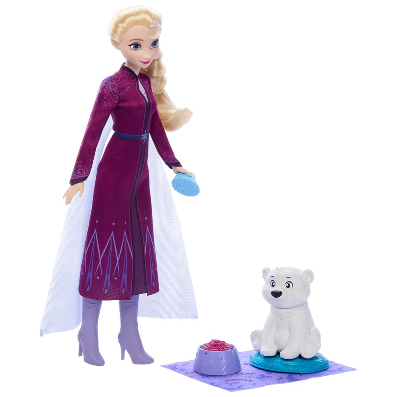 Disney La Reine Des Neiges - Coffret Poupée Elsa et l'Ourson avec Accessoires