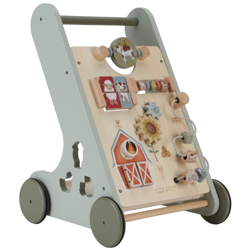 Little Dutch Houten Babywalker Loopwagen Little Farm