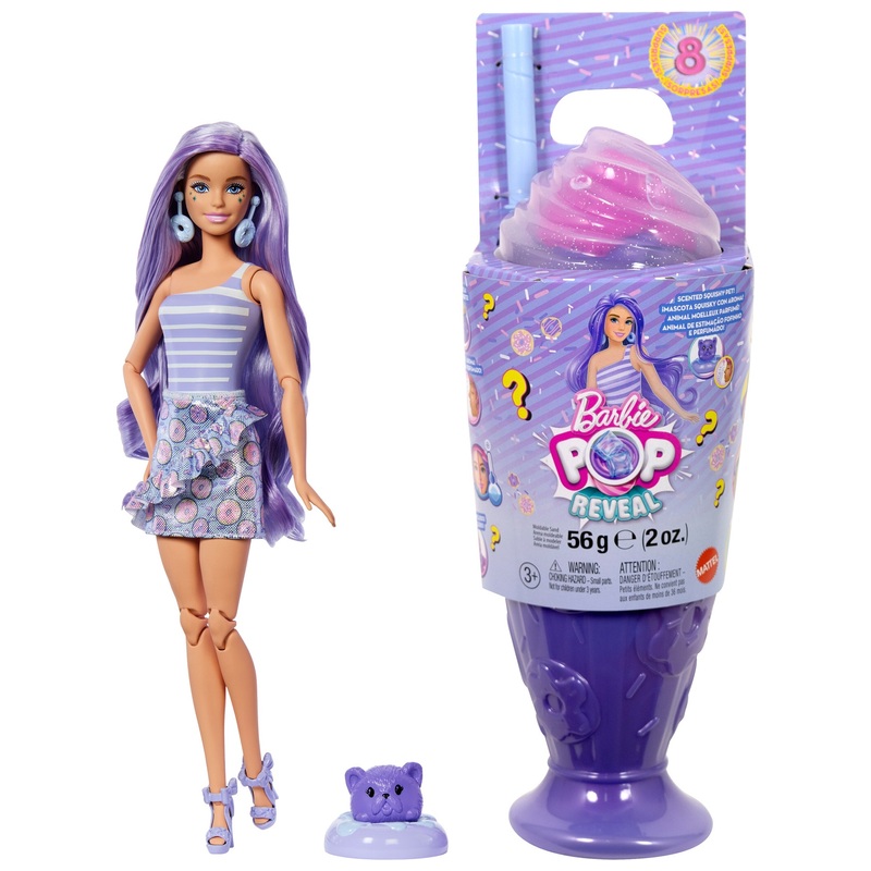 Barbie - Pop Reveal Poupée Gourmandise - Mauve