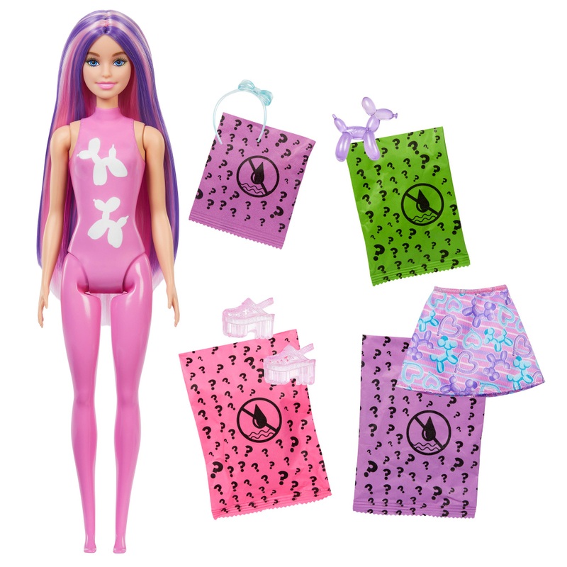 Barbie - Poupée Color Reveal Ballons - Modèle Surprise