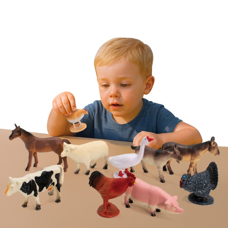 Coffret 10 Figurines Animaux de la Ferme