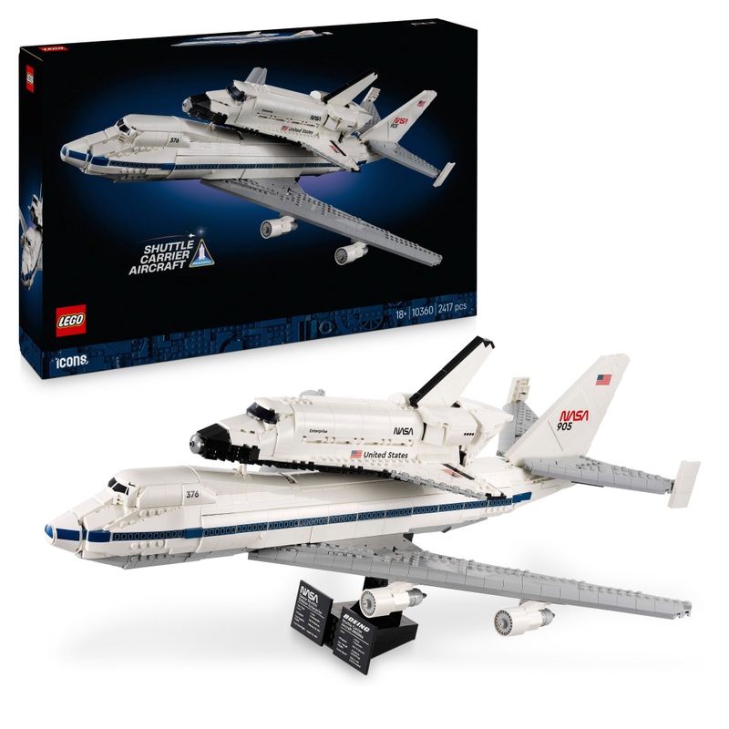LEGO Icons 10360 Shuttle Carrier Aircraft NASA Set for Adults