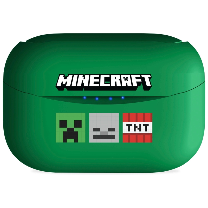 Minecraft earbuds in white charging case UK
