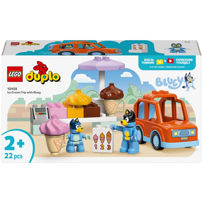 LEGO DUPLO Bluey 10458 Een IJsje Halen met Bluey Set