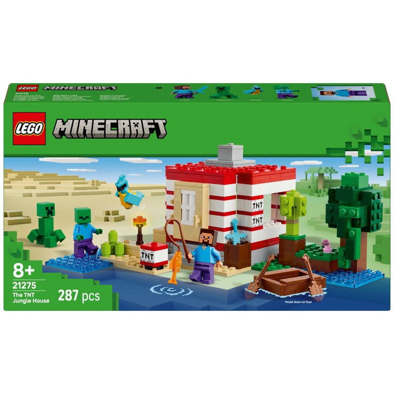 LEGO Minecraft 21275 Het TNT-Junglehuis Set