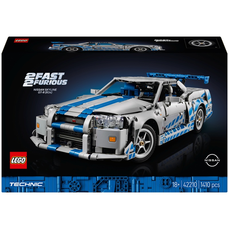 LEGO Technic 42210 2 Fast 2 Furious Nissan Skyline GT-R (R34) Racer Set