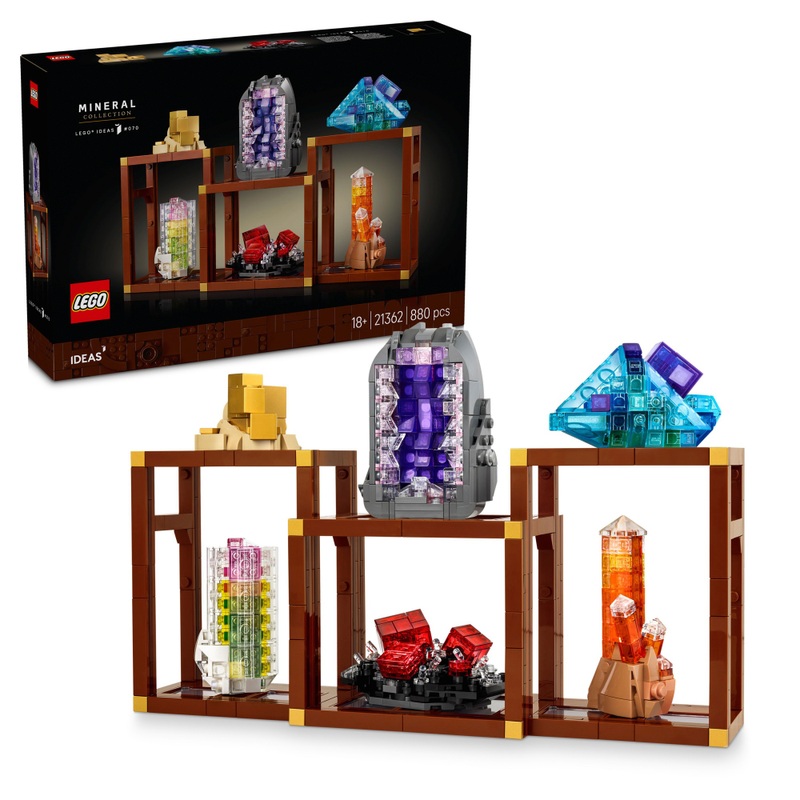 LEGO Ideas 21362 Mineral Collection Set for Adults