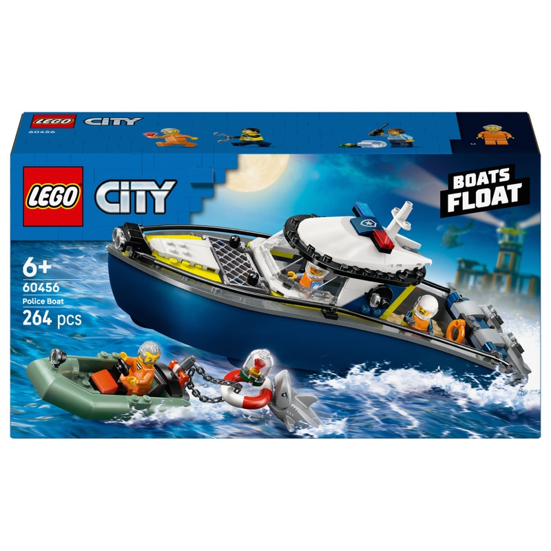 LEGO City 60456 La Course-Poursuite en Bateau de Police