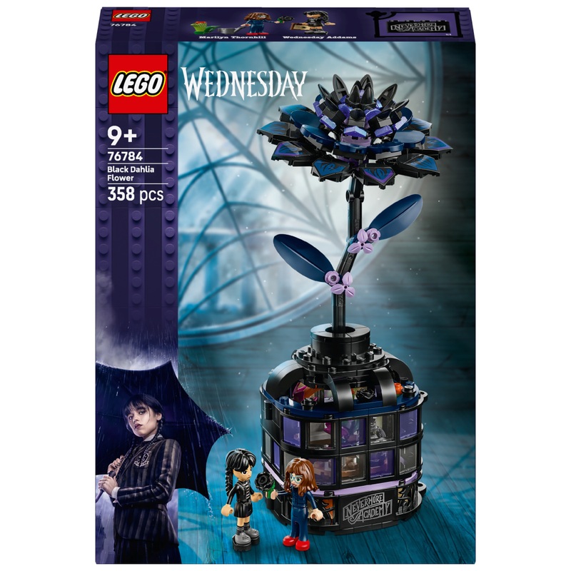 LEGO Woensdag 76784 Wednesday Zwarte Dahlia Set