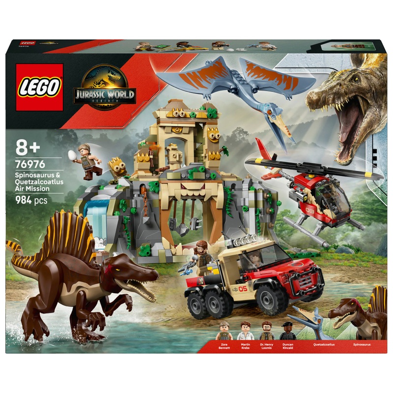 LEGO Jurassic World 76976 Spinosaurus en Quetzalcoatlus Luchtmissie Set
