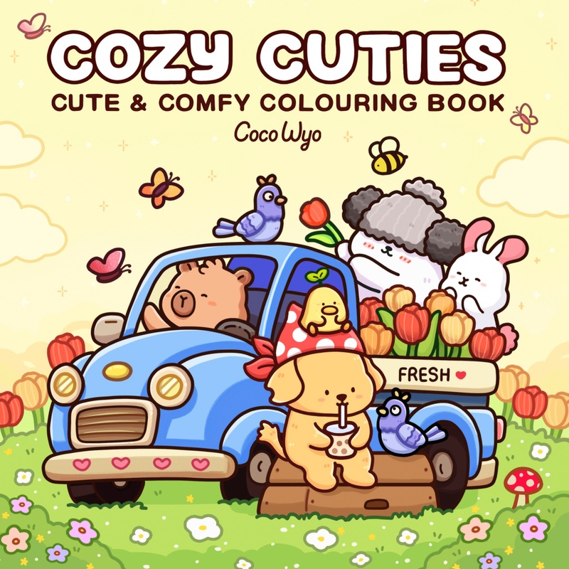 Coco Wyo Cozy Cuties Colouring Book