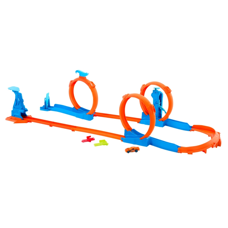 Hot Wheels Track Creator Triple Loop Speed Set
