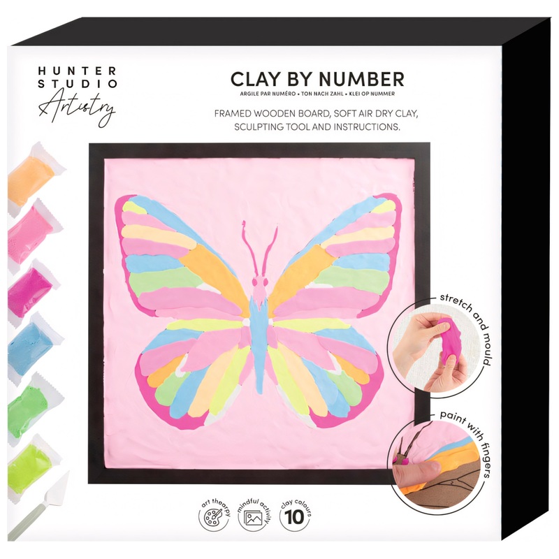 Clay by Number Craft Kit Butterfly