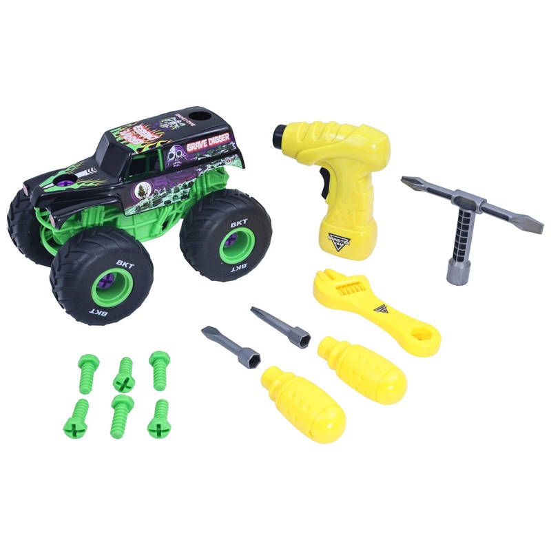 1:18 Monster Jam Grave Digger Crash & Re-Build Truck