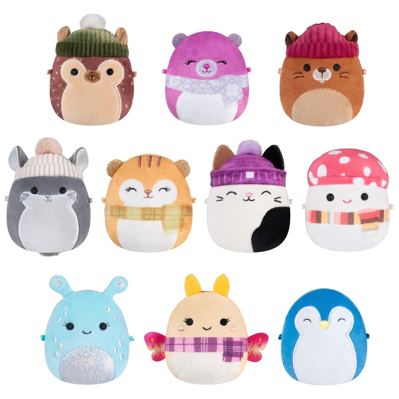 Squishmallows Micromallows Knuffel Winter 10-Pack 6,5 cm