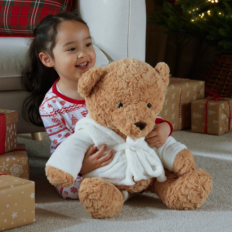 Peluche Ours Timothy Avec Peignoir 40 cm