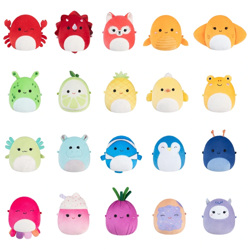 Close up of Squishmallows Micromallows character detail