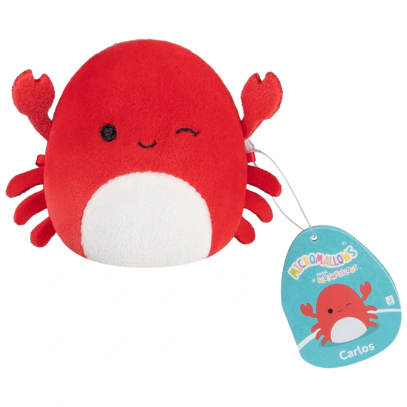 Squishmallows Micromallows being held by a child
