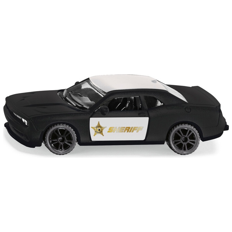 Siku 1584 Dodge Challenger SRT County Sheriff - Voiture Jouet En Métal, Portes Ouvrables, Pneus Caoutchoutés