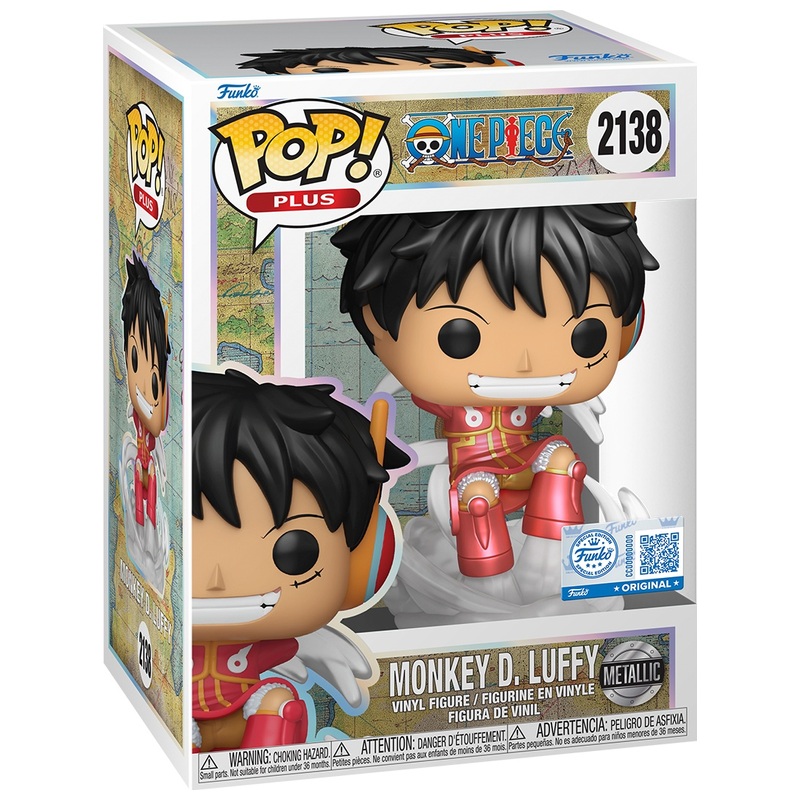 Funko POP! Figuur 2138 One Piece Monkey D. Luffy (Metallic
