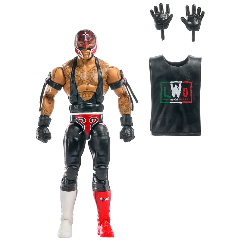 WWE Elite Collection Rey Mysterio action figure front view