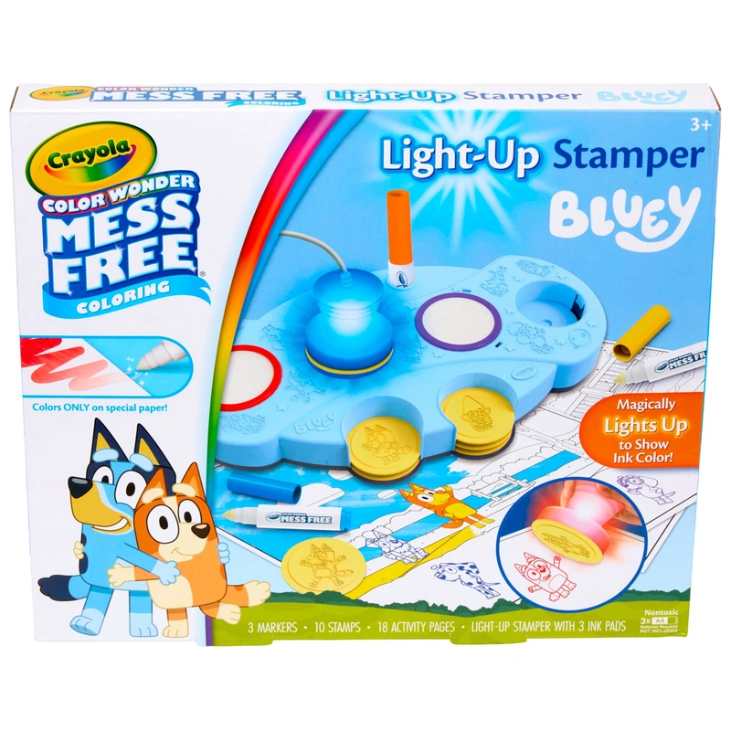 Bluey Colour Wonder Magic Stamper set box display