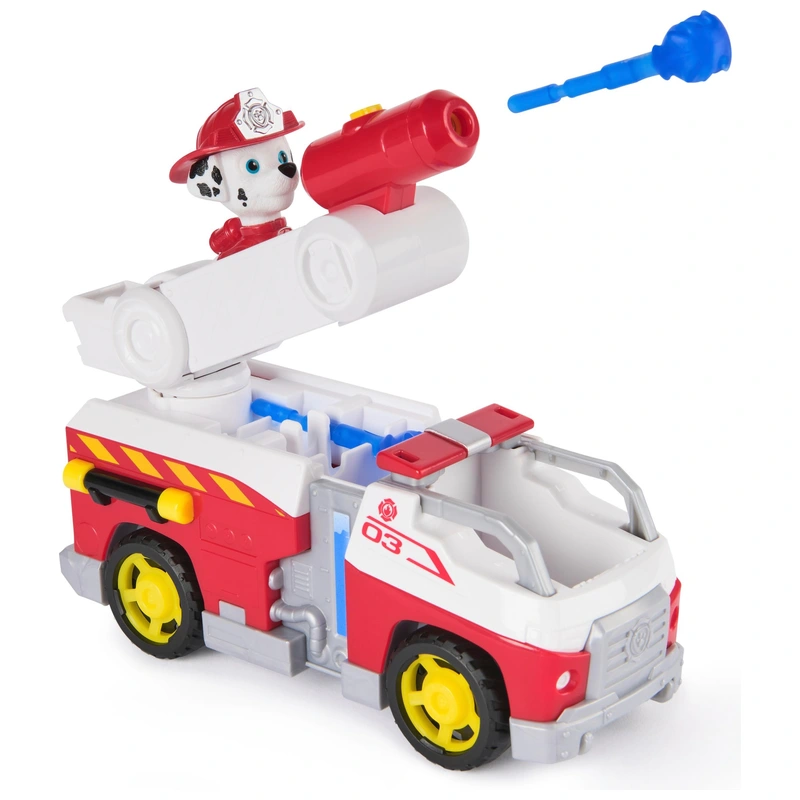 Side view of official Marshall rescue vehicle UK