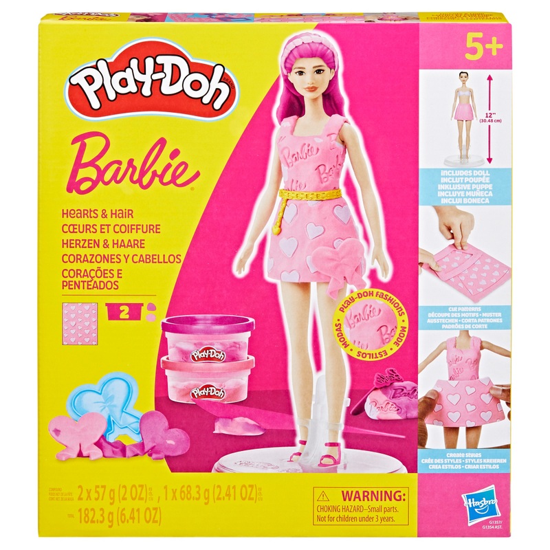 Play-Doh - Barbie Coffret Coeurs et Coiffure