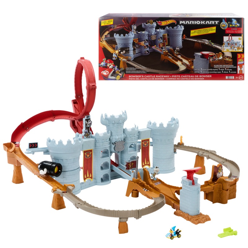 Hot Wheels Mario Kart Chaos in het Kasteel van Bow